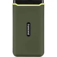 Transcend 1 TB EXTERNAL SSD, USB/USB-C 3.2 GEN2 - ESD380C (MILITARY GREEN) (TS1TESD380C)