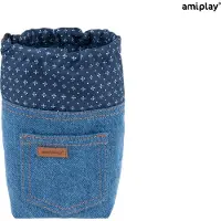 Amiplay Denim sininen koiran herkkulaukku