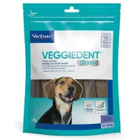 Virbac 15 x 26g M keskikokoisille koirille (10-30kg) VEGGIEDENT Tuoreet koiran välipalat