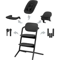 Cybex Lemo 4-in-1 -syöttötuolipaketti, Stunning Black