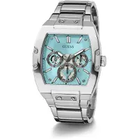GUESS Mens Silver Tone monitoimikello