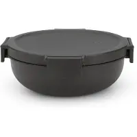 Brabantia Make & Take -salaattikulho 1,3 l Tummanharmaa