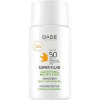 Babe super fluid kasvoille tarkoitettu mattapintainen emulsio spf50 50ml