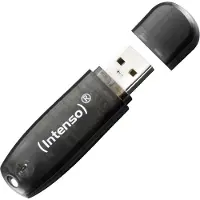 Intenso Rainbow Line, 16 GB, USB A-tyyppi, 2.0, 28 MB/s, Suojus, Musta (3502470)