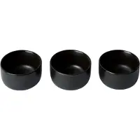 Aida Raw kulho mini Ø 7,5 cm, 3-pakkaus Titanium Black