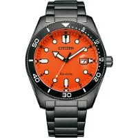 Citizen Marine Eco-Drive 3 Hands Black PVD AW1765-88X
