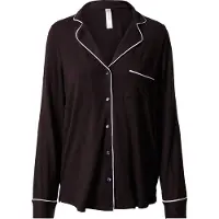 Lindex Pyjama Shirt In Soft Jersey - Black - S