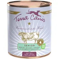 Terra canis 6 x 800 g Senior viljaton Nauta, selleri, aprikoosi & yrtit koiran märkäruoka