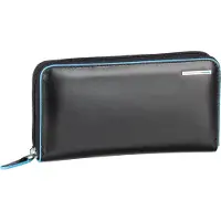 Piquadro Blue Square Lompakko Nahka 19 cm Musta