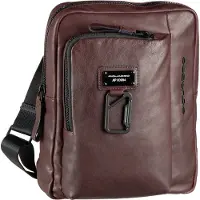 Piquadro Harper Crossbody-laukku Nahka 21 cm Ruskea
