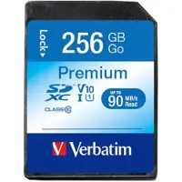 Verbatim – Secure digital card XC / UHS1 (SDXC) 256GB Class 10 (44026)