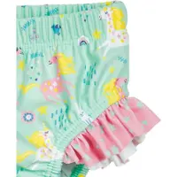 Playshoes UV-suoja 'Einhorn' keltainen / minttu / roosa / valkoinen