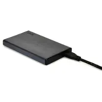 Port Designs PD-900035 2,5" HDD/SSD-ulkoisen aseman kotelo, 1-paikkainen, USB-C, USB 3.2 Gen 1, hot swap, musta