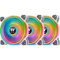 Thermaltake Riing Quad 12 RGB Kotelotuuletin 120 mm 3 kappaleen pakkaus Valkoinen