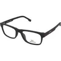 Lacoste L2886 55/18/145 Matte mustat Bio-injektoidut silmälasit MIEHILLE L2886