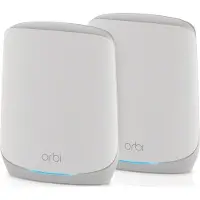 Netgear Orbi RBK762S, Valkoinen, Sisäinen, Verkkojärjestelmä, 350 m², Kolmikaista (2,4 GHz/5 GHz/5 GHz), Wi-Fi 6 (802.11ax) (RBK762S-100EUS)