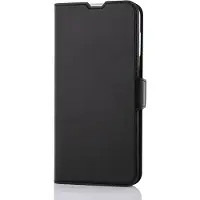 Wave Book Case -suojakotelo, Samsung Galaxy A14, musta
