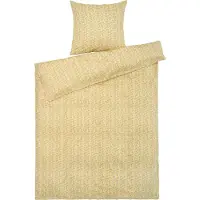 Juna Pleasantly vuodevaatesetti 150x210 cm Keltainen