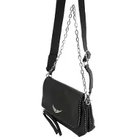 Zadig & Voltaire Rocky Grained Leather Studs - Black - ONE SIZE