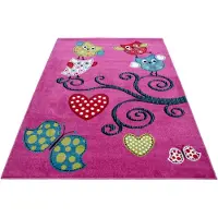 Adana Carpets Lastenhuoneen matto Kids Purple 0420, 120x170 cm