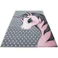 Adana Carpets Kids Pink 0590 lastenhuoneen matto, 120x170 cm