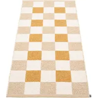 Pappelina Pix Matto / Vanilla / Ochre 70x160 Cm - Kuviolliset matot Pvc Beige - PI6E716