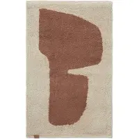 Ferm Living Lay kylpyhuoneen matto 50 x 70 cm Parchment-rust
