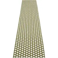 Pappelina Noa matto 70x350 cm Dark Olive/Vanilla
