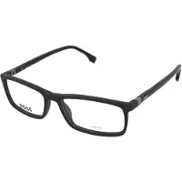 HUGO BOSS BOSS 1493 55/16/145 Mustat tummaruthenium Acetaattilasit MIEHILLE BOSS 1493