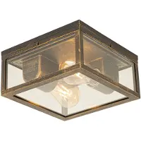 QAZQA Vintage-kattovalaisin antiikkikulta IP44 2-lamppu - Charlois