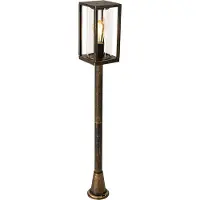 QAZQA Vintage-ulko-lattiavalaisin antiikkikulta 100 cm IP44 - Charlois