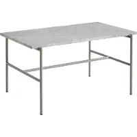 HAY Rebar sohvapöytä 80x49x40,5 cm Grey marble-fossil