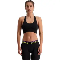 Mons Royale Women's Stratos Merino Shirt Sports Bra Black Alusvaatteet XL