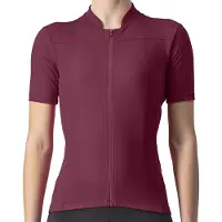 Castelli Anima 3 lyhythihainen pyöräilypaita naiset Bordeaux/Punainen