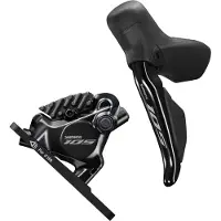 Shimano 105 R7170 Di2-vaihtaja ja jarrusatula vasen/edessä