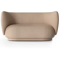 Ferm Living Rico sohva 2-istuttava Brushed sand