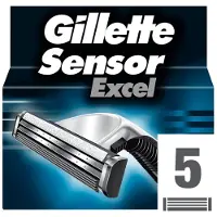 Gillette Sensor Excel -täydennys 5 yksikköä