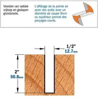 Cmt Urajyrsin 812.628.11-X10; S=12,7 mm; D=12,7 mm; 10 kpl.