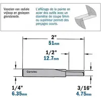 Cmt Urajyrsin ; S=1/4''; D=4,75 mm