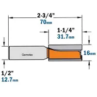 Cmt Urajyrsin ; S=1/2''; D=16 mm