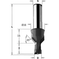 Cmt Puuporanterä ; S=10x25 mm; D=8x15 mm