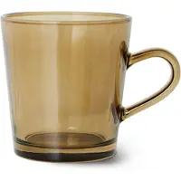 HK Living 70's glassware kahvikuppi 20 cl 4-pakkaus Mud brown