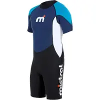 Mistral Zephyr 2 Mm Lyhythihainen Shorty-märkäpuku Selkävetoketjulla