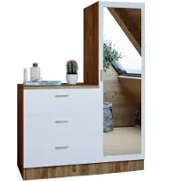 Kalune Design Lipasto Kalune Design CC6, valkoinen/puu