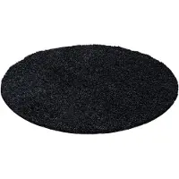 Adana Carpets Shaggy matto Antrazit 120x120 cm