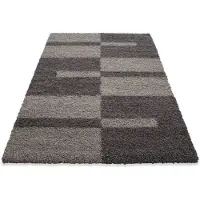 XL mobler Shaggy Gala Taupe 2505 -matto, 140 x 200 cm