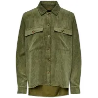 Pieces Pceffi Ls Corduroy Shirt Wvn Noos Bc - Green - S