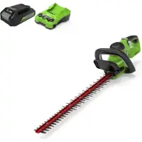 Greenworks Greenworks, G40HT61, Pensasleikkuri, 40V, 2Ah akku ja laturi