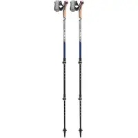 LEKI Traveller Carbon Midnightblue Dark Metallic-Llight Anthracite-White Vaellussauvat 90-130 cm