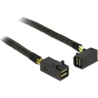 DeLOCK – Cable Mini SAS HD SFF-8643 > Mini SAS HD SFF-8643 angled 0.5 m (83621)
